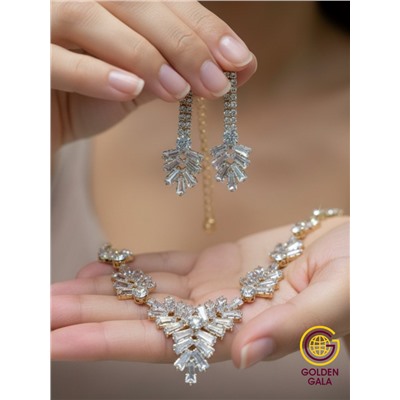 Набор бижутерии "Вечерний шарм" Арт Н5 модель 2 золото