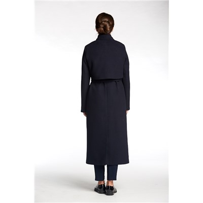 Пальто женское демисезонное 20115  (темно-синий)