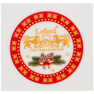 БЛЮДО-ЗВЕЗДА LEFARD "ДЕД МОРОЗ" 26Х5СМ КРАСНОЕ (КОР=24ШТ.)