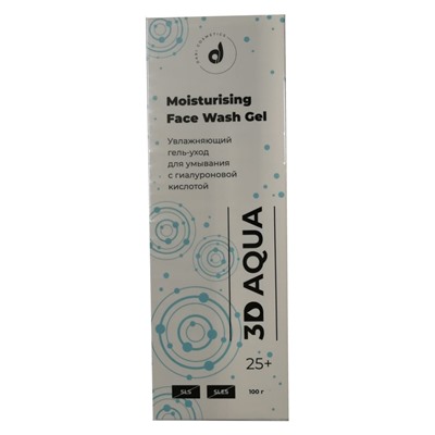 Гель уход для умывания Dari Cosmetics 25+ увлажняющий с гиалуроновой кислотой 100 g