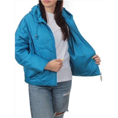 23-061 BLUE Куртка оверсайз демисезонная женская (синтепон 100 гр.)