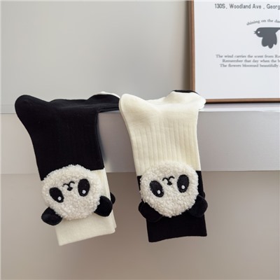 Trend sports cotton three dimensional knee socks for men and women, mid-length