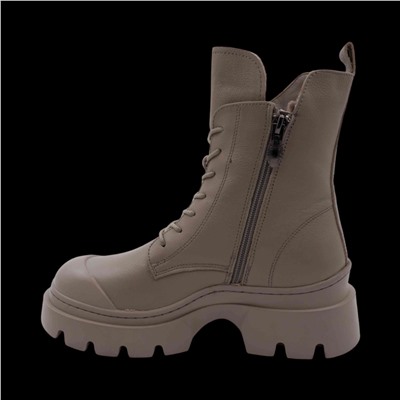 Ботинки из натуральной кожи на меху 6700-2 серые