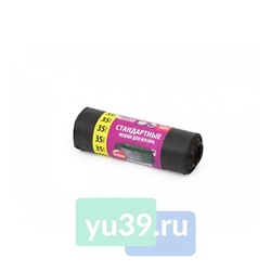 Мешки для мусора Paterra стандартные черные 35 л., 30 шт.