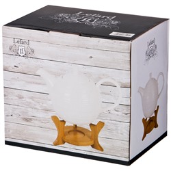 ЧАЙНИК ЗАВАРОЧНЫЙ LEFARD "NATIVE" 850 МЛ. НА ПОДСТАВКЕ 21,5*12,5*20,5 СМ (КОР=12ШТ.)