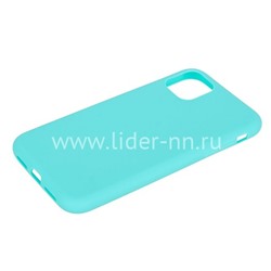Задняя панель для  iPhone 11 6.1"  Силикон матовый (бирюза)