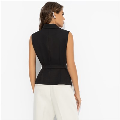 Жилет приталенный, Заслужить премию (черный)