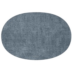 Салфетка подстановочная овальная двухсторонняя Fabric, синяя