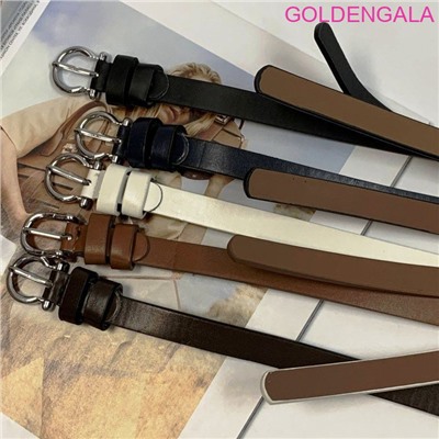 Ремень женский 1,4х113 см темно коричневый Р3