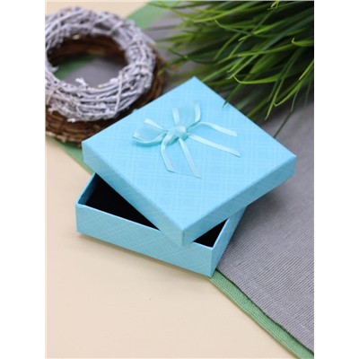 Подарочная коробка для украшений "Elegant bow" (9*9*2,5 см), mix