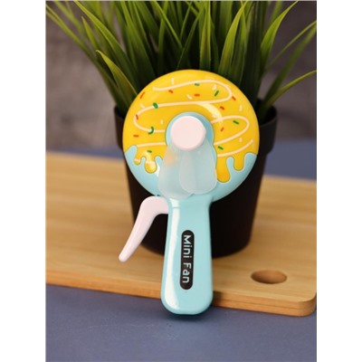 Портативный механический ручной вентилятор «Bagel», mix, шоу-бокс 24 шт.