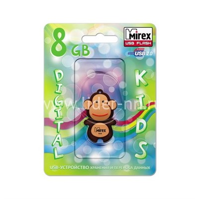 USB Flash 8GB Mirex MONKEY BROWN
