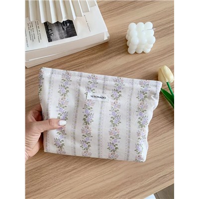 Capacious genuine small cosmetic bag, design handheld small clutch bag, organizer bag