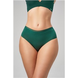 Набор трусов OIRO 0117 женские хлопковые изумруд/синий/бордовый 3 шт