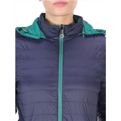 9313 TURQUOISE/BLUE Куртка демисезонная двухсторонняя женская RIKA (100 гр. синтепон)