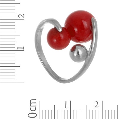 Кольцо 'Дейли' с кораллом ТПКН.399КЛ0.88