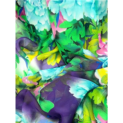 Шарф шифоновый с цветочным принтом Арт 0981/14