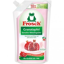 Концентрированный ополаскиватель для белья Гранат, Frosch 1 л в мягкой упаковке