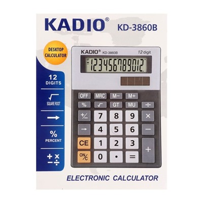 Калькулятор настольный 12-разрядный Kd=3860B