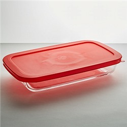 Форма д/запекания из термостекла РК-0047/2 Забава 1,5л с крышкой 302х184х50 (12)
