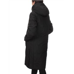 1120 BLACK Пальто зимнее облегченное женское (холлофайбер 150 гр.)