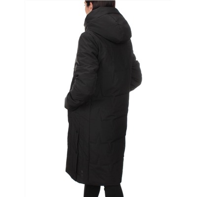 1120 BLACK Пальто зимнее облегченное женское (холлофайбер 150 гр.)