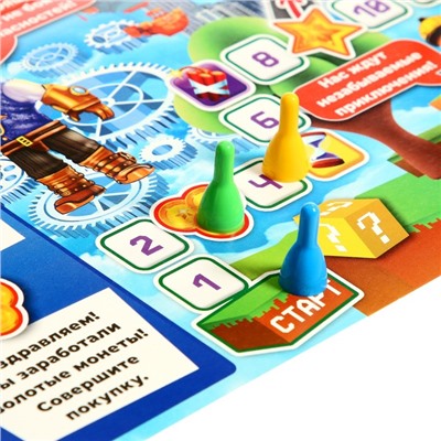Настольная игра-ходилка в блистере «Крутые робокопы»