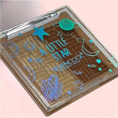 Набор Хайлайтер +Тени для век SEVENCOOL Арт 6606 тон 3