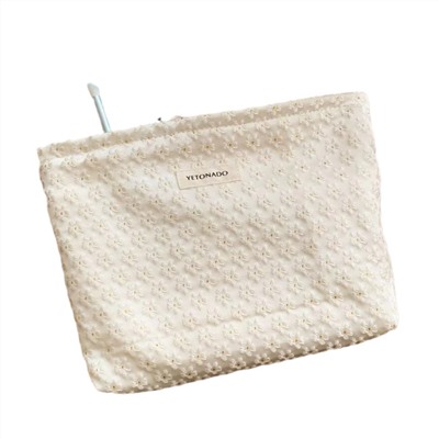 Cute capacious cosmetic bag, handheld storage bag to go out, pencil case, wallet, purse, small clutch bag