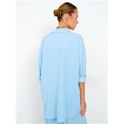 Рубашка oversize с тиснением