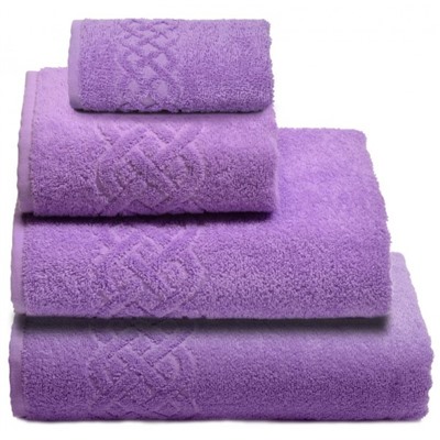 Полотенце махровое Донецкая Мануфактура Plait / Сирень