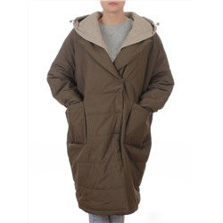 8030 DK. GREEN (KHAKI) Куртка демисезонная женская (100 гр. холлофайбер)