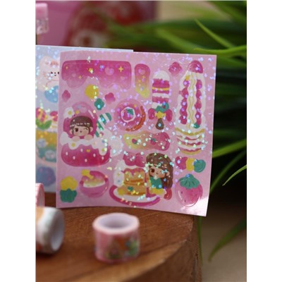 Канцелярский набор DIY в шкатулке "Suitcase", pink, шоу-бокс 16 шт.