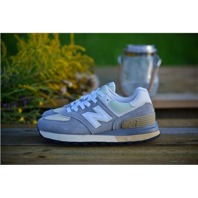 New Balance 574 из натуральной замши и кожи