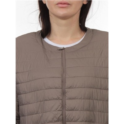 K-528 GRAY BEIGE Куртка демисезонная стеганая женская (70 гр. холлофайбер)