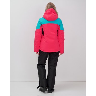 Горнолыжный костюм женский зимний УЦЕНКА малинового цвета 02810M