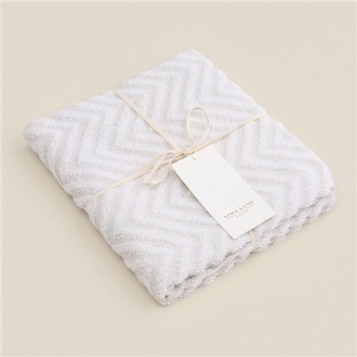 Полотенце махровое SL HOME: Geometry "Коста" 50х90 см, 83% хлопок, 17% лён, 500 г/м2