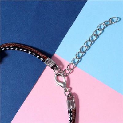 Браслеты парные «Неразлучники» best friends, чёрно-коричневые, L=19 см