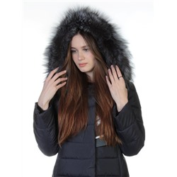 77070-1 Пальто с мехом чернобурки SkinnWille