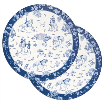 НАБОР ПОДСТАНОВОЧНЫХ САЛФЕТОК "DE JOUY" ИЗ 2 ШТ., ДИАМЕТР=38 СМ