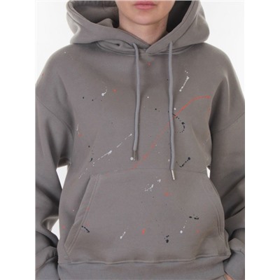 006 GRAY Костюм спортивный зимний женский (95% хлопок, 5% полиэстер)