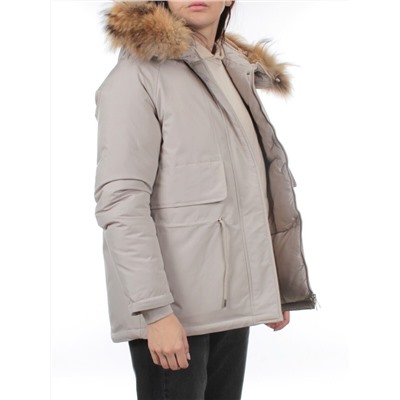 7350 BEIGE Куртка зимняя женская (200 гр. холлофайбер)