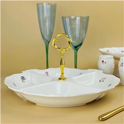 109-225 Менажница 30,5х17см КРОКУС в под.уп.(х8)Фарфор