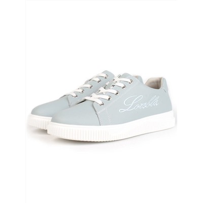 05-PDD165-5 GRAY/BLUE Кроссовки женские (натуральная кожа)