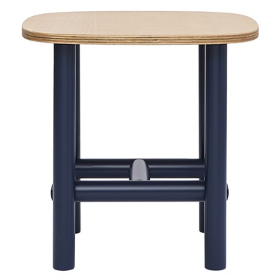Столик Ottal, 44,5х44,5х45 см, бук, бежевый/синий