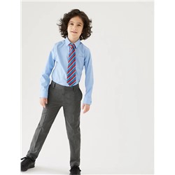 Boys' 2pk Slim Leg School Trousers (2-18 Yrs)