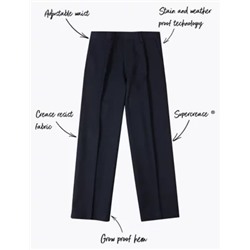 Boys' Regular Leg Additional Length Trousers (2-16 Yrs)