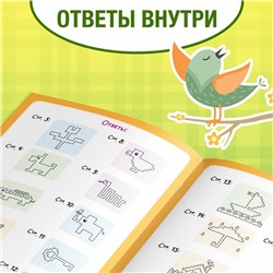 Обучающая книга «Графические диктанты. 1 уровень», 24 стр.