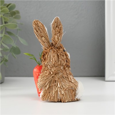 Фигурка «Милый зайка с морковкой», 8×4.7×12.3 см