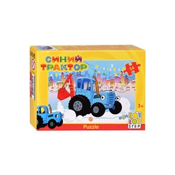 Пазлы 54 "Синий трактор" (Биг Папа)
